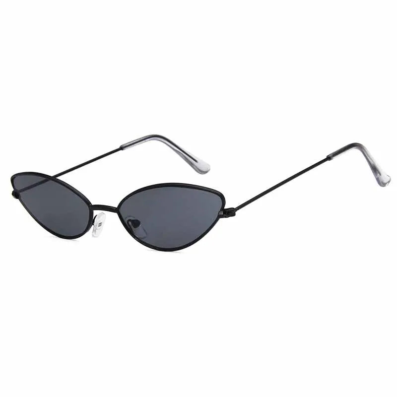 Popular Small Cat Eye Metal Women Sunglasses Stylish Brand Design Men Sunglass Outdoor Driving Travel Shades Female UV400 Lentes
