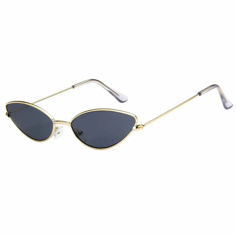 Popular Small Cat Eye Metal Women Sunglasses Stylish Brand Design Men Sunglass Outdoor Driving Travel Shades Female UV400 Lentes