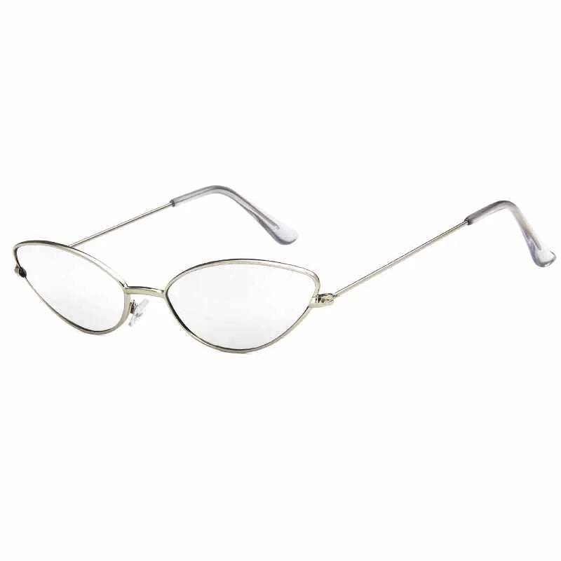 Popular Small Cat Eye Metal Women Sunglasses Stylish Brand Design Men Sunglass Outdoor Driving Travel Shades Female UV400 Lentes