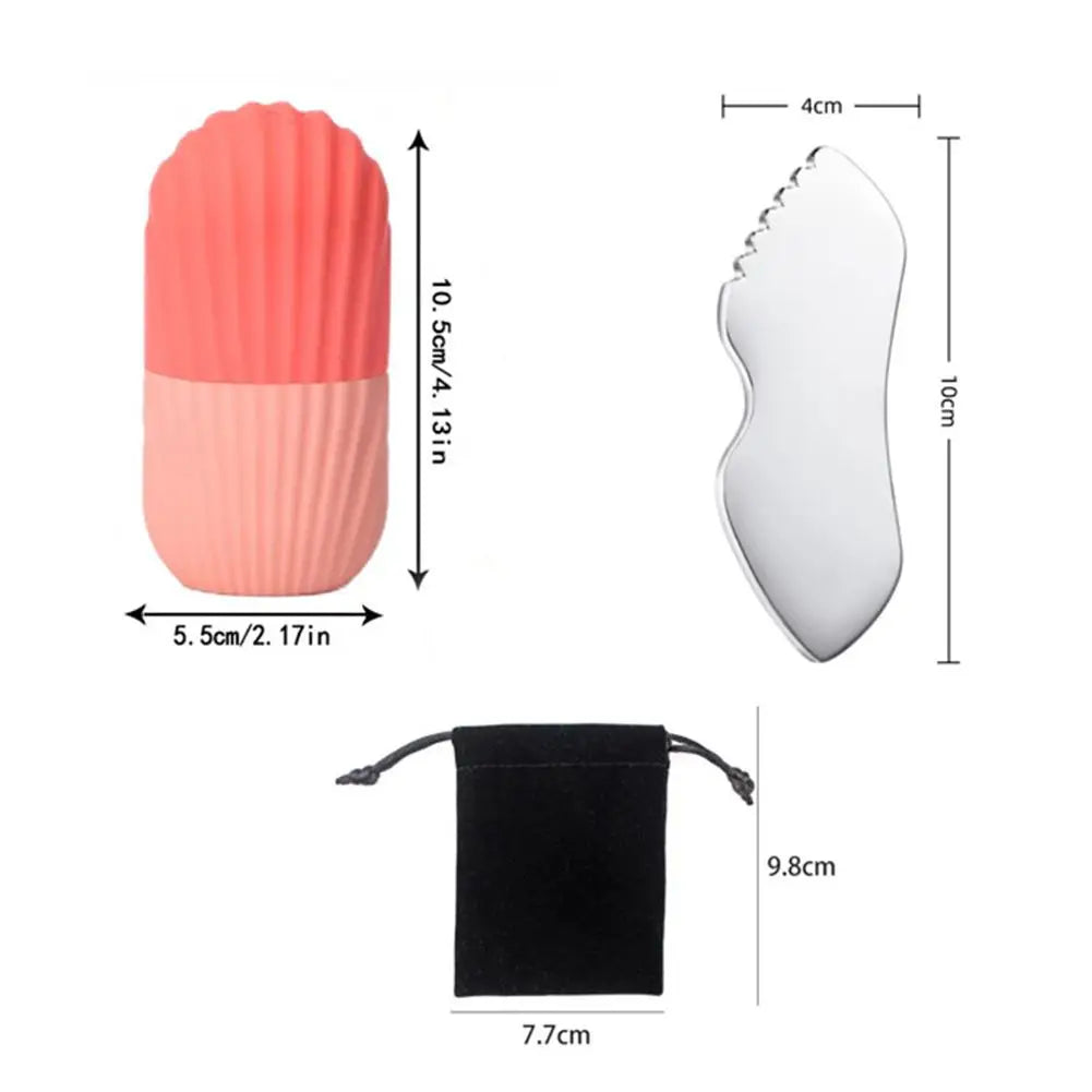 Ice Facial Roller Skin Care Beauty Lifting Contouring Tools Ice Cube Trays Ice Balls Face Massager Skin Care Tool