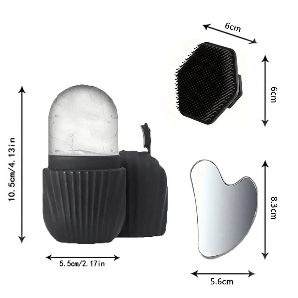 Ice Facial Roller Skin Care Beauty Lifting Contouring Tools Ice Cube Trays Ice Balls Face Massager Skin Care Tool