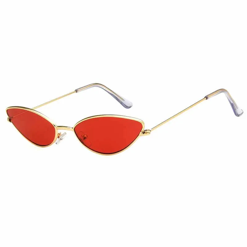 Popular Small Cat Eye Metal Women Sunglasses Stylish Brand Design Men Sunglass Outdoor Driving Travel Shades Female UV400 Lentes