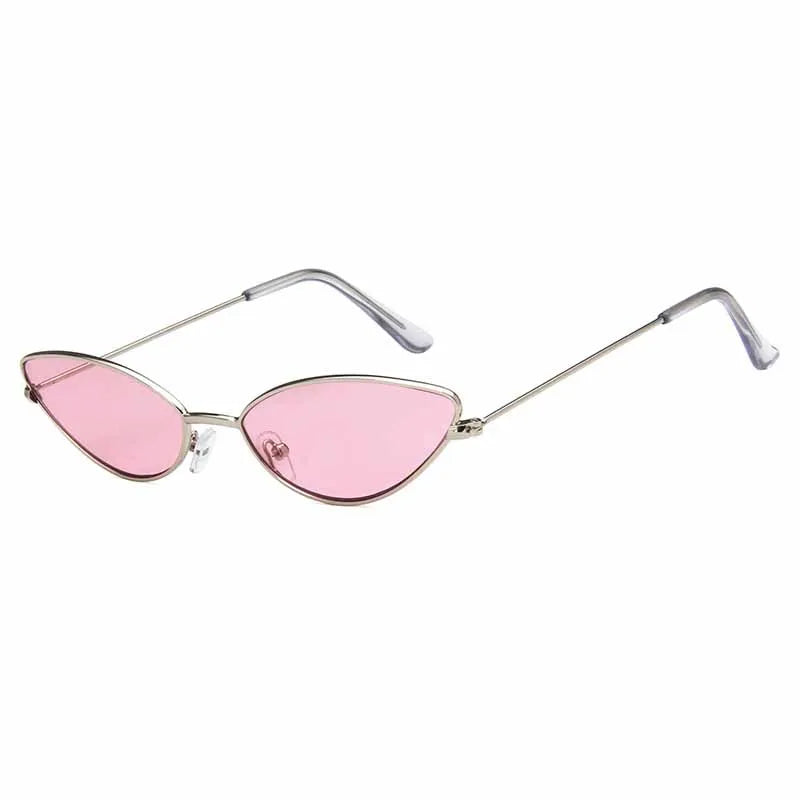 Popular Small Cat Eye Metal Women Sunglasses Stylish Brand Design Men Sunglass Outdoor Driving Travel Shades Female UV400 Lentes